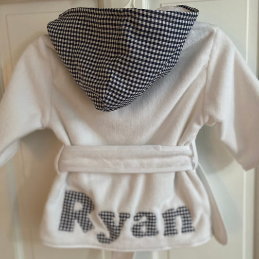 Robes (Boy) - Navy Gingham