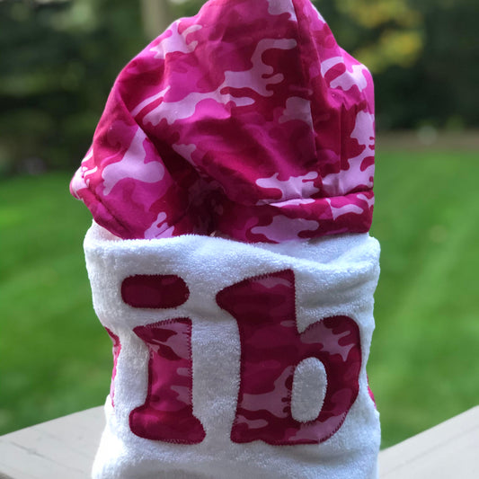 Hooded Towel Pink Camo (Girl)
