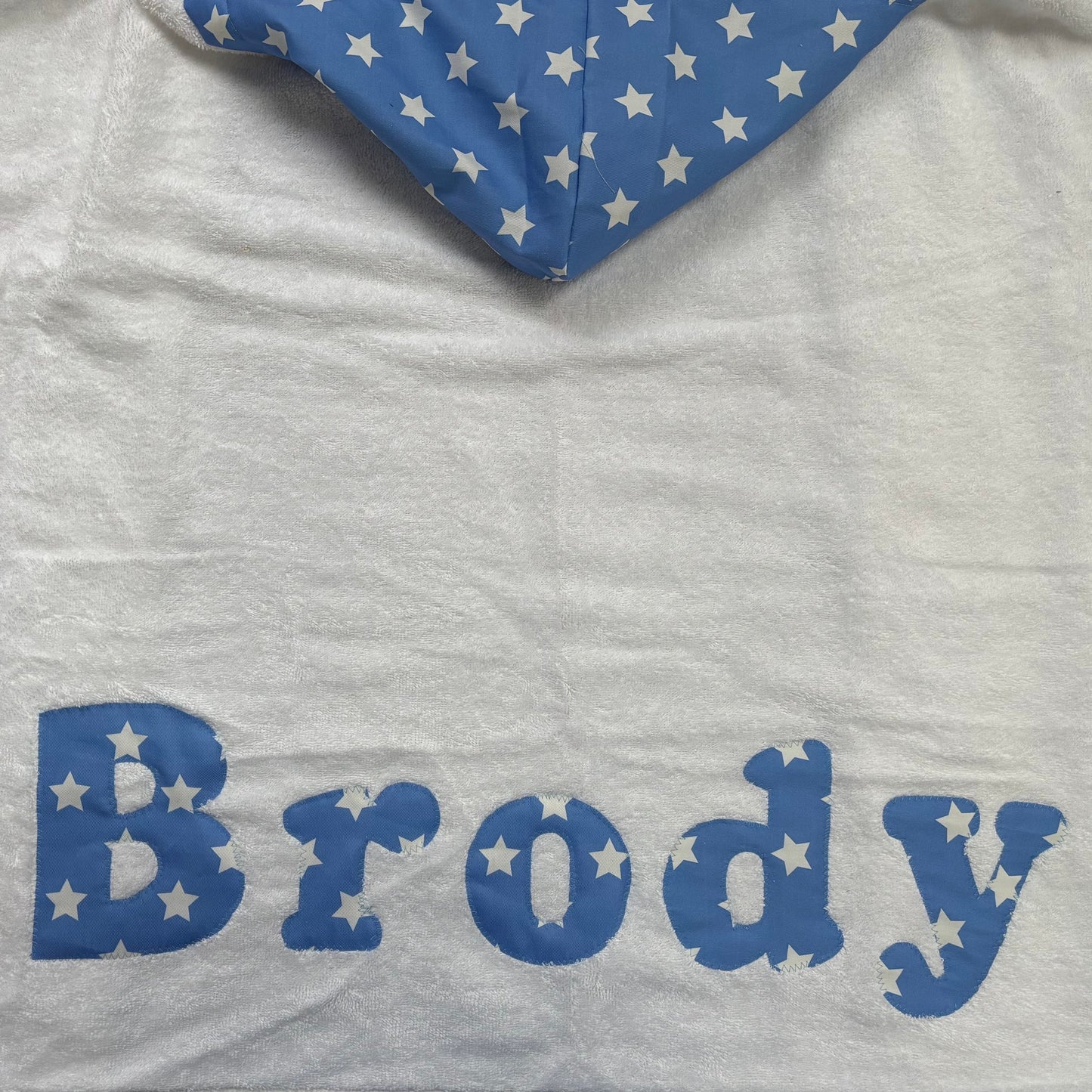 Hooded Towel Blue Stars (Boy)