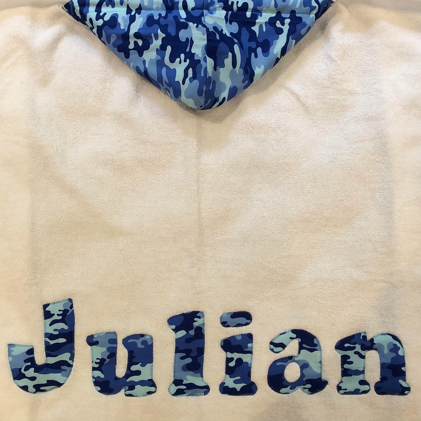 Hooded Towel Blue Camo (Boy)