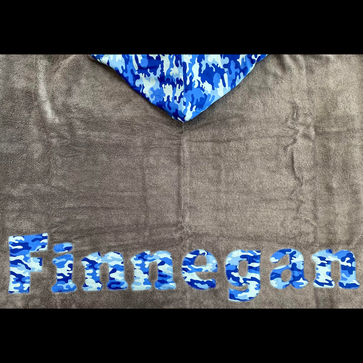 Hooded Towel Blue Camo (Boy)