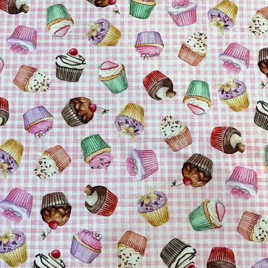 Tote Bag- Gingham Cupcakes (Girl)