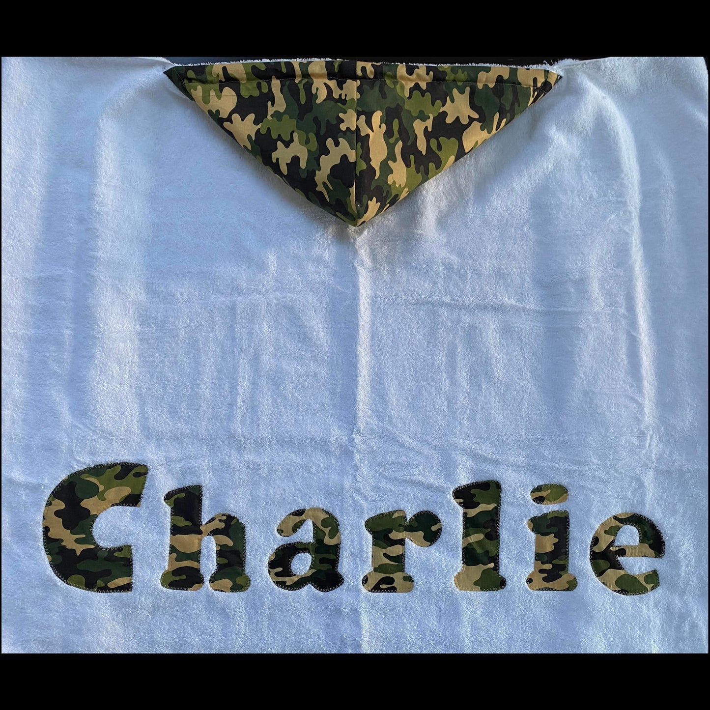 Hooded Towel Green Camo (Boy)
