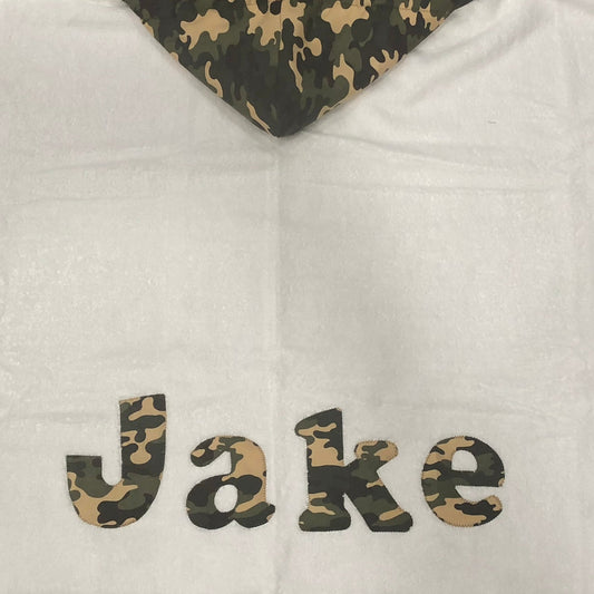 Hooded Towel Green Camo (Boy)