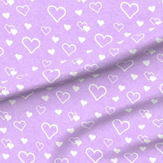 Robes (Girl)- Lavender Hearts Minky