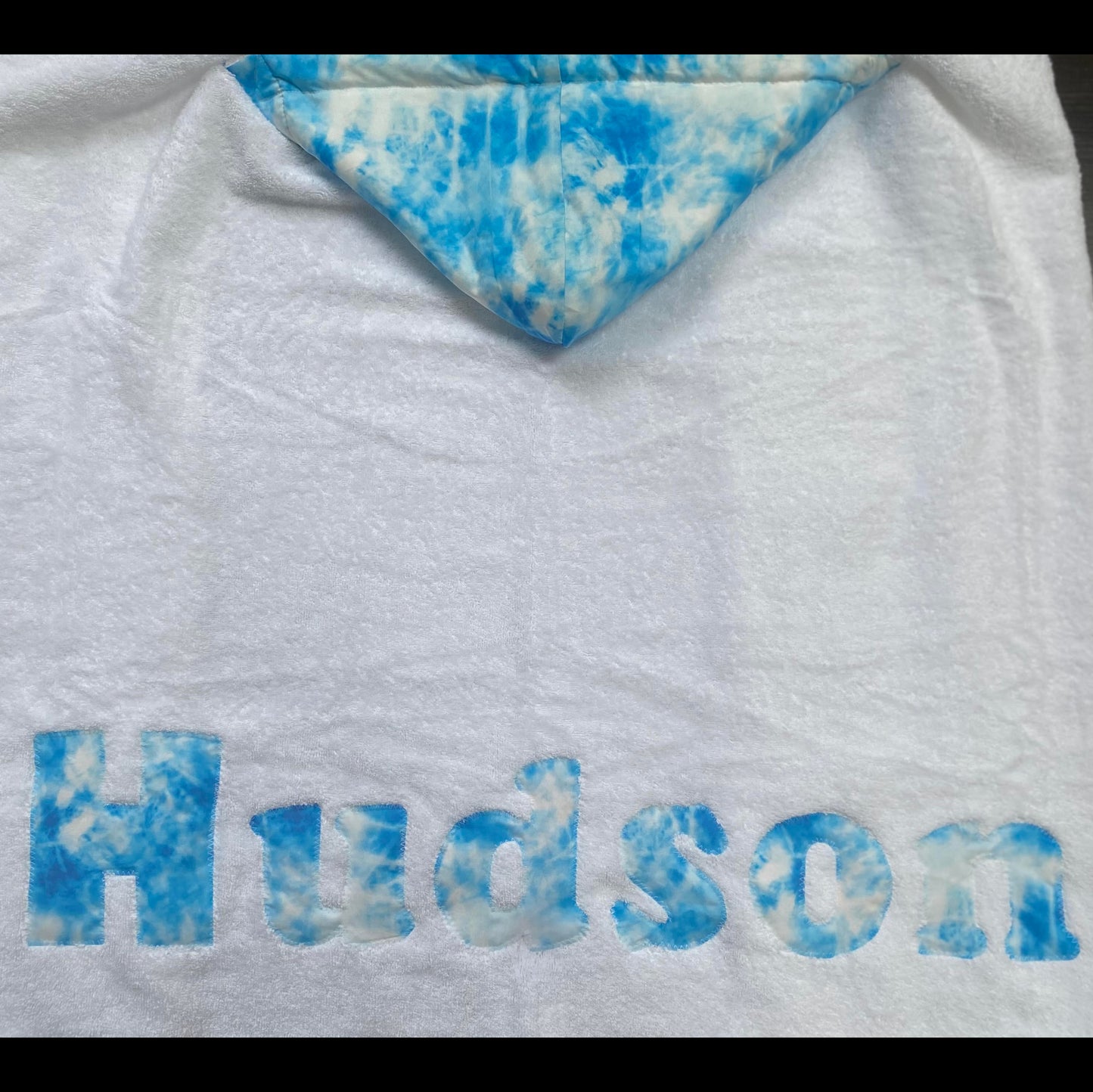 Hooded Towel Light Blue Tie Dye (Boy)