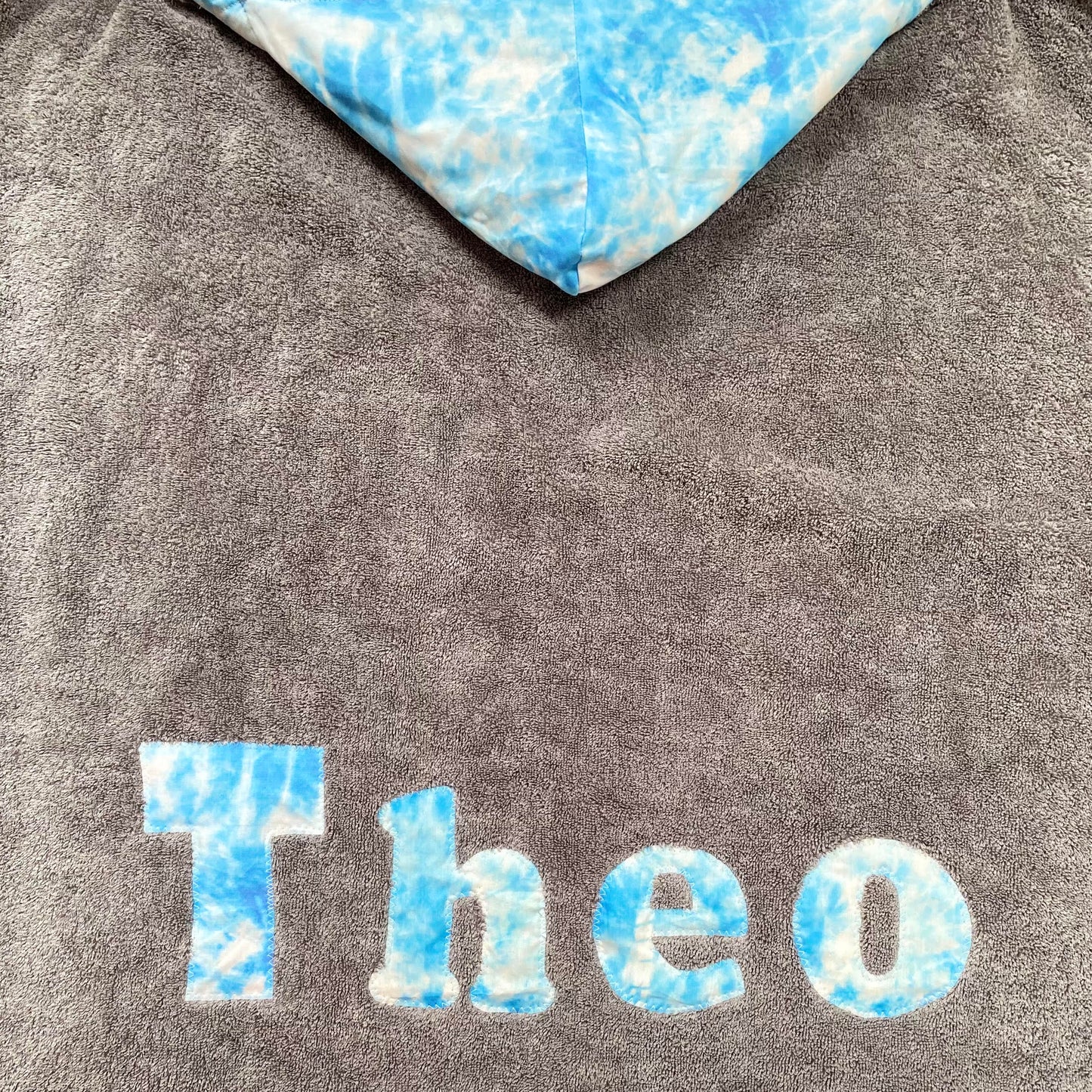 Hooded Towel Light Blue Tie Dye (Boy)