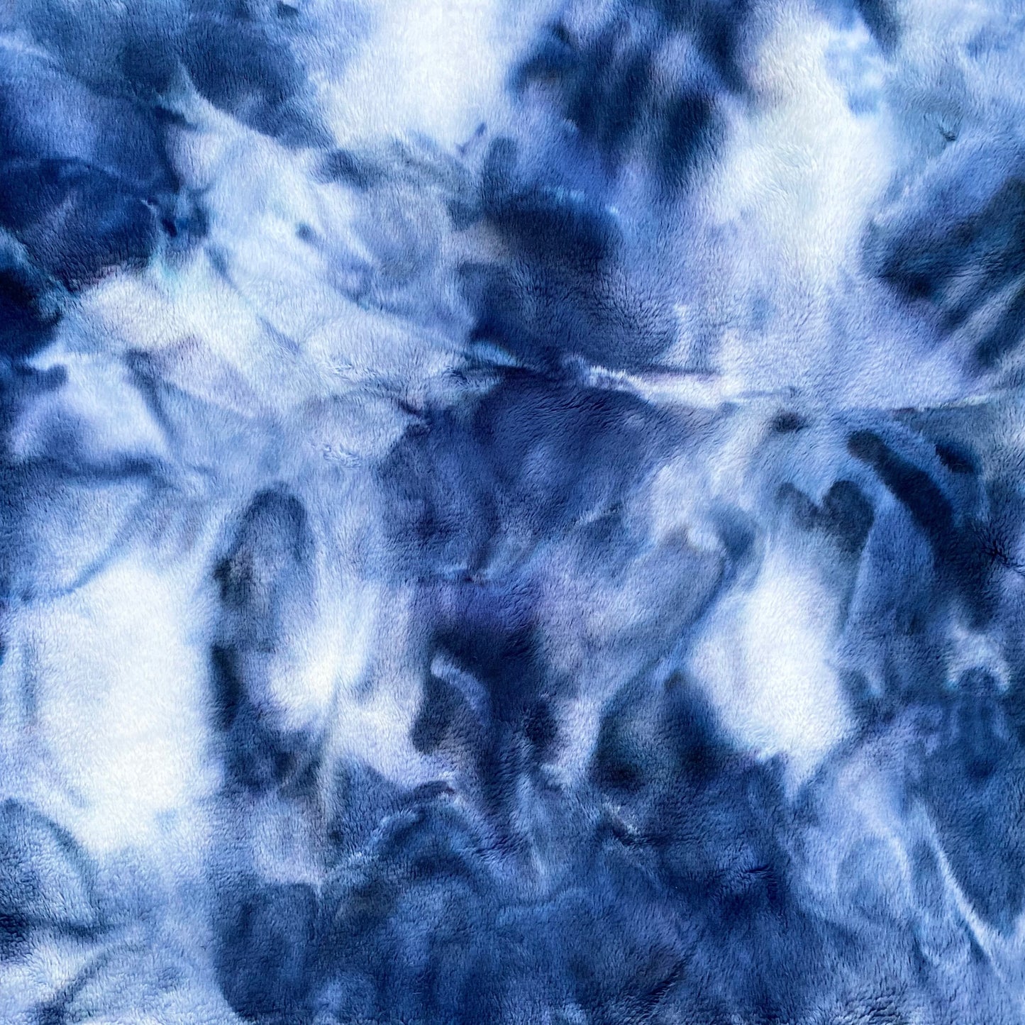 Hooded Towel Navy Tie Dye Minky (Boy)