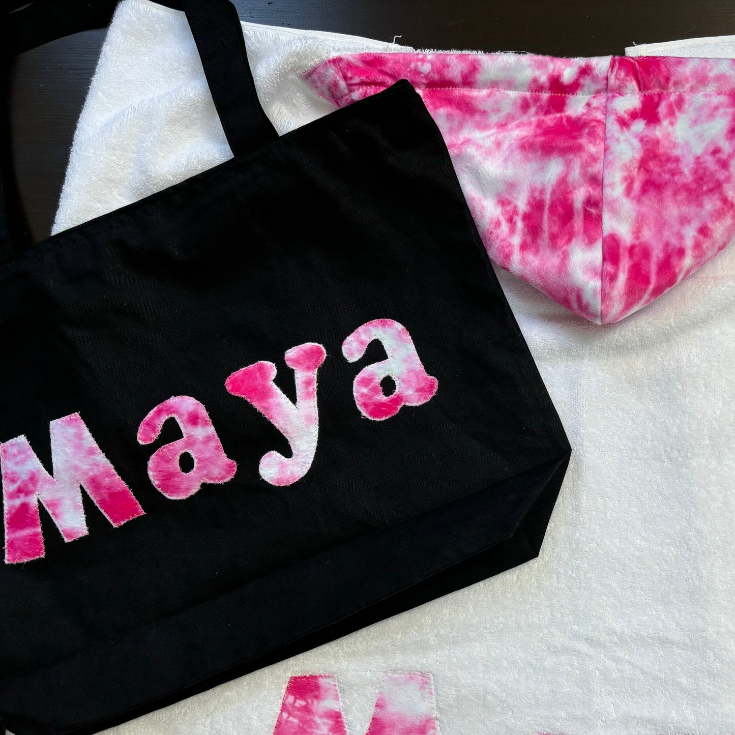Tote Bag- Pink Tie Dye (Girl)