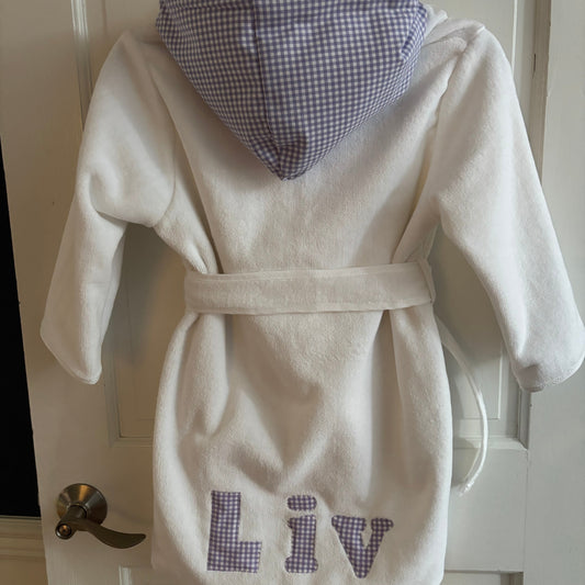 Robes (Girl)- Lavender Gingham