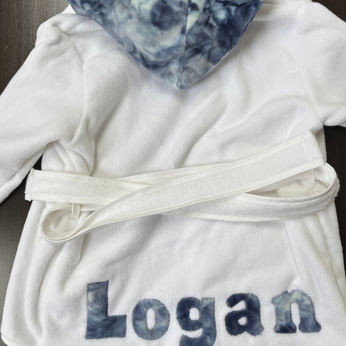 Robes (Boy) - Navy Tie Dye Minky