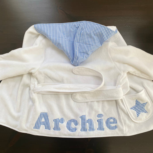Robes (Boy) - Light Blue Gingham