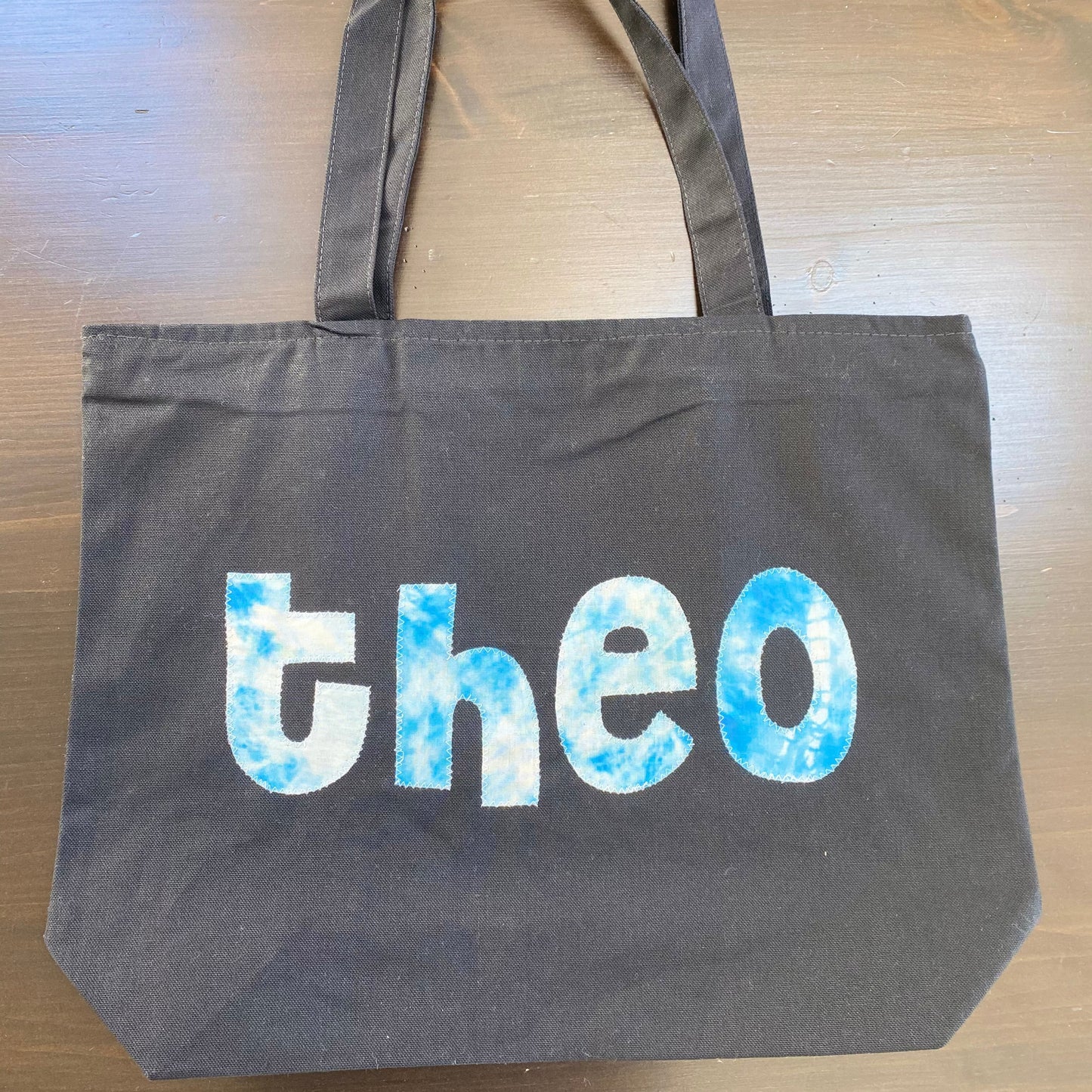 Tote Bag- Light Blue Tie Dye (Boy)