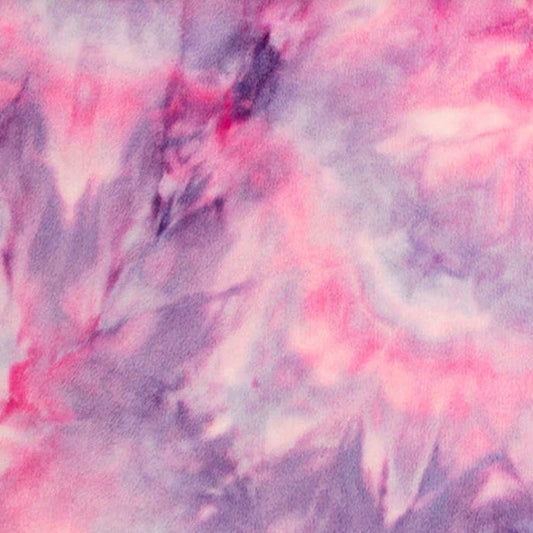 Robes (Girl)- Pink Purple Tie Dye Minky