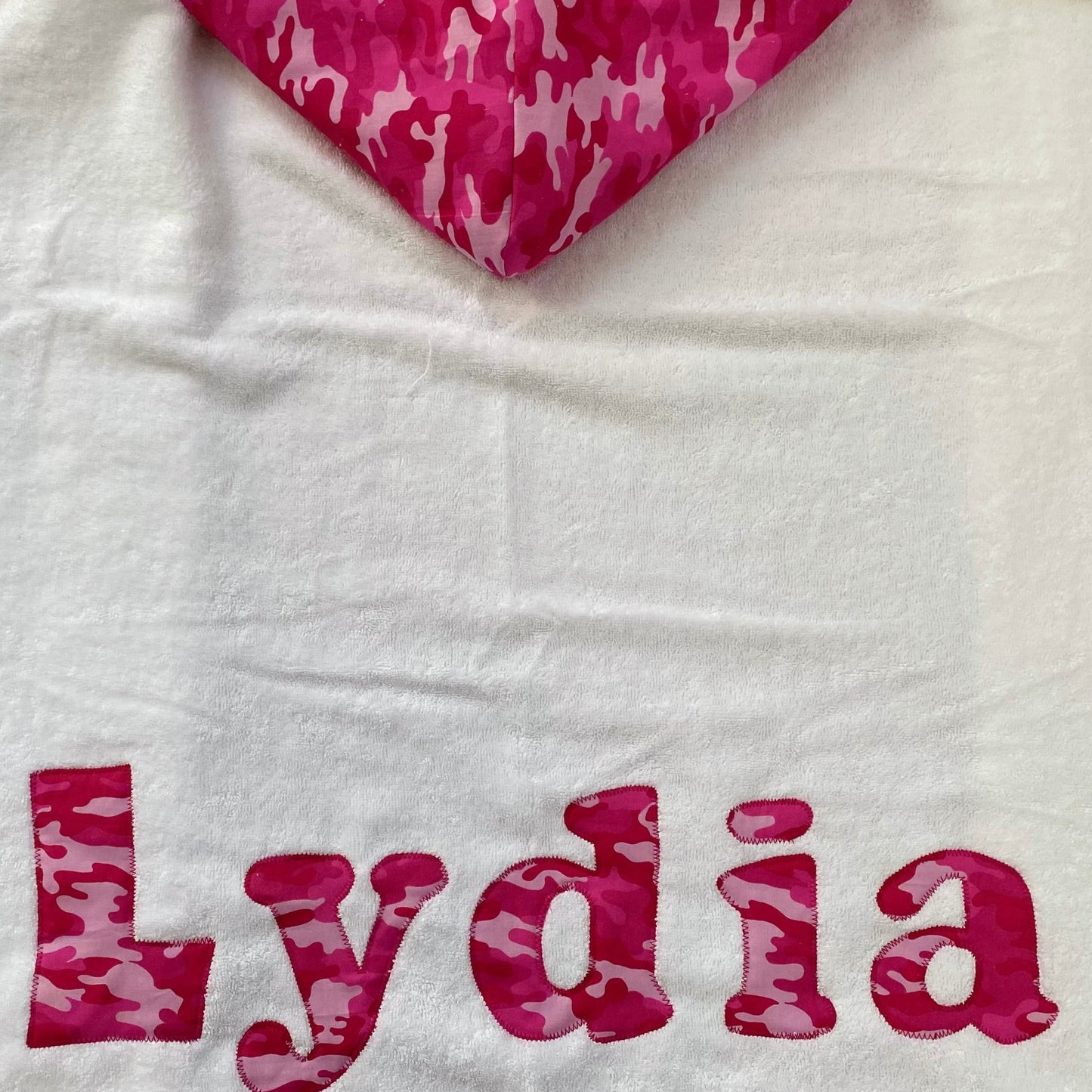 Hooded Towel Pink Camo (Girl)
