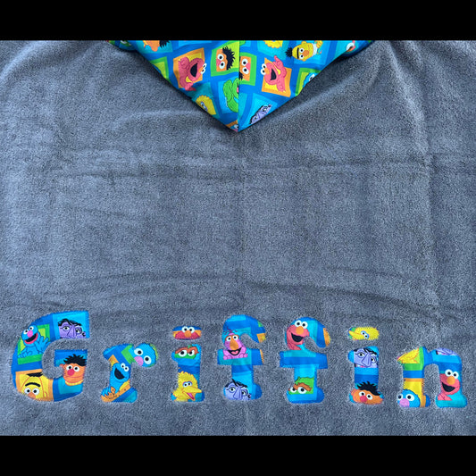 Hooded Towel Sesame Street (Boy)