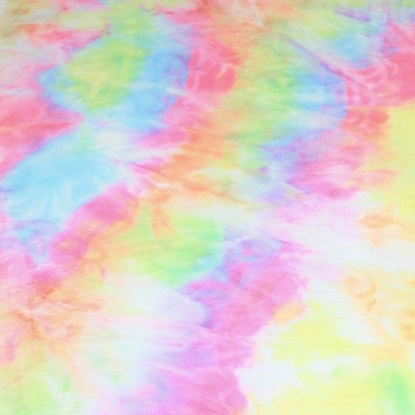 Hooded Towel Pastel Tie Dye Minky (Girl)